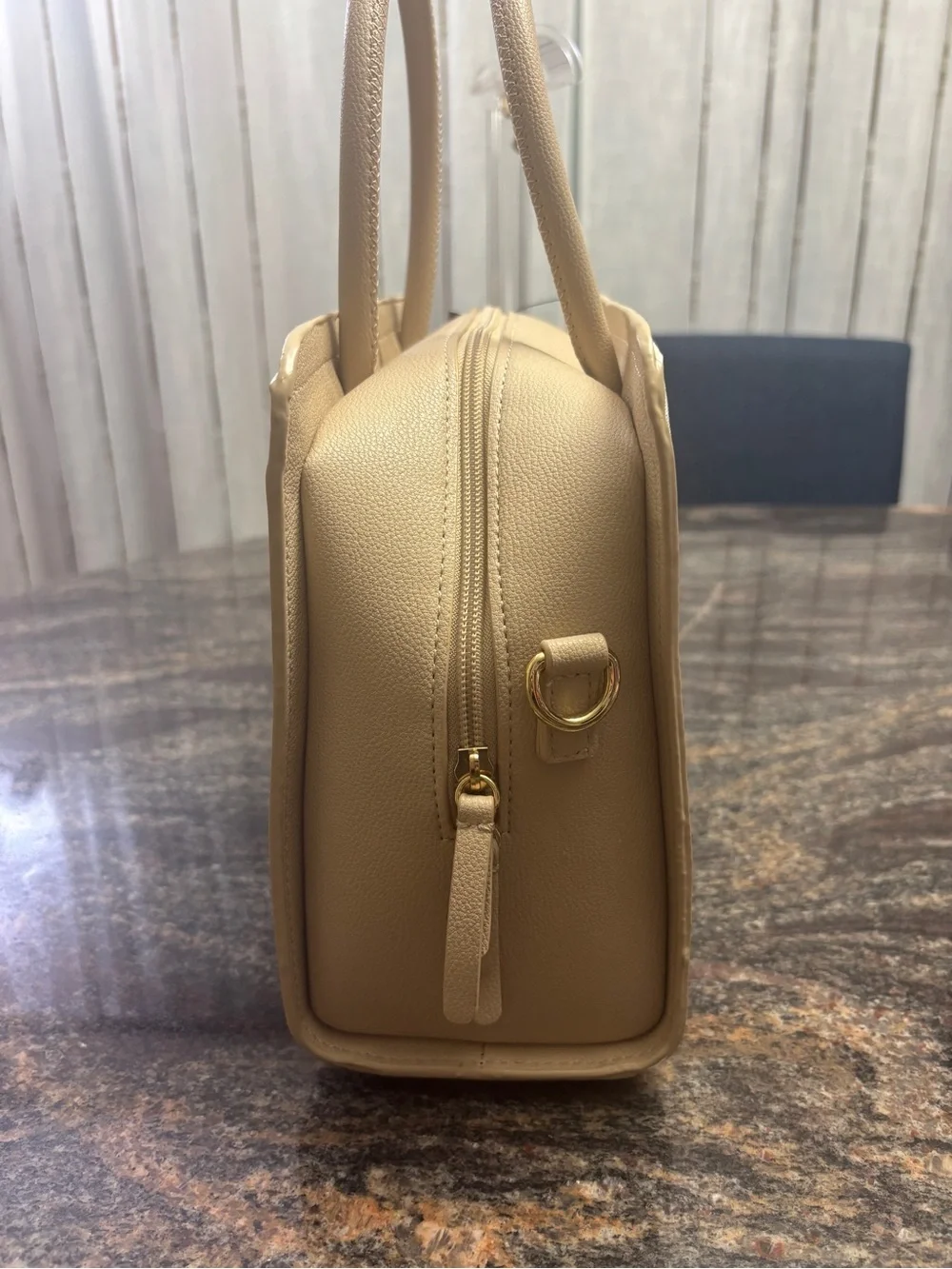 Tommy Hilfiger Top Handle Satchel with Crossbody, Signature beige print and NWT!